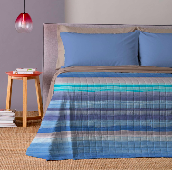 Mykonos Teal Bedspread 